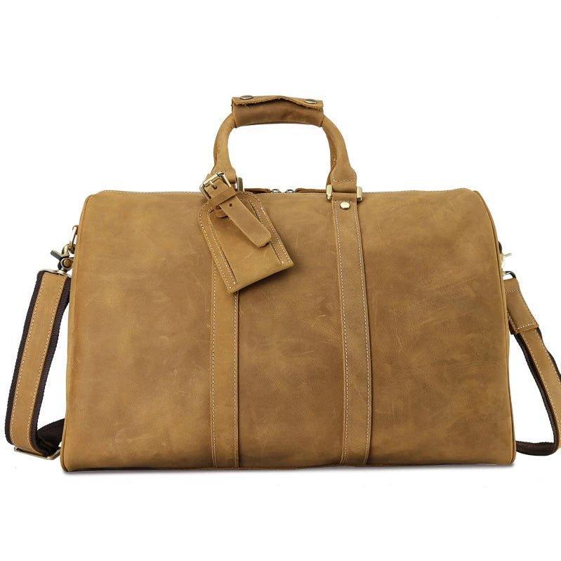 Real Leather Duffel Bags For Men 18 Inch