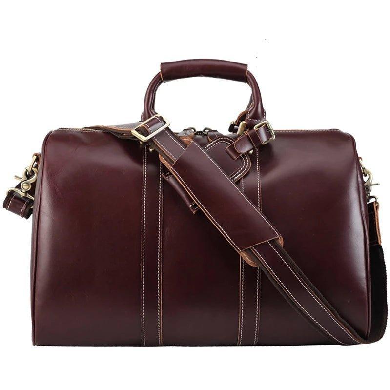 Real Leather Duffel Bags For Men 18 Inch