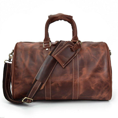 Real Leather Duffel Bags For Men 18 Inch