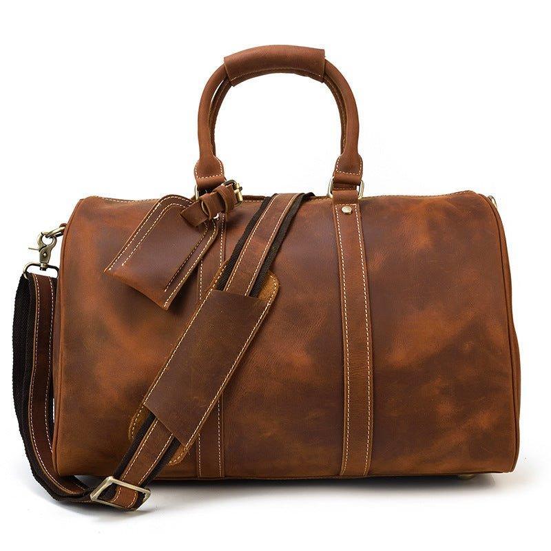 Real Leather Duffel Bags For Men 18 Inch