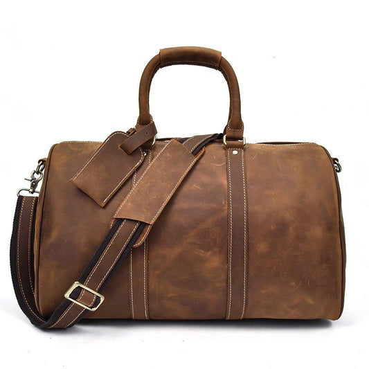 Real Leather Duffel Bags For Men 18 Inch