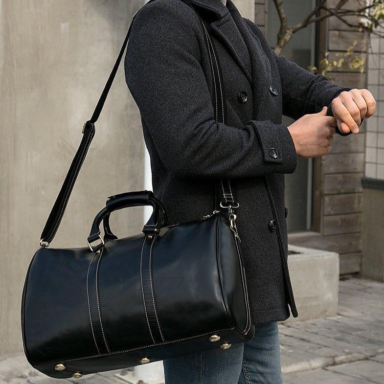 Real Leather Duffel Bags For Men 18 Inch