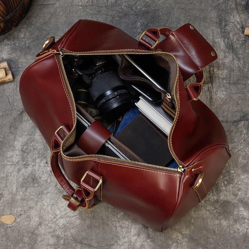 Real Leather Duffel Bags For Men 18 Inch