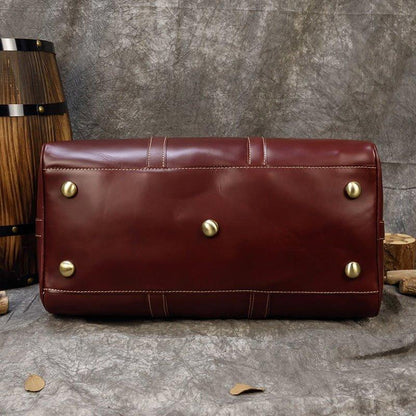 Real Leather Duffel Bags For Men 18 Inch