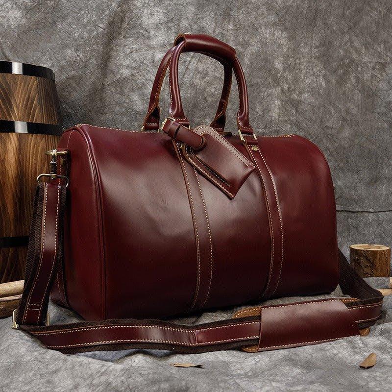 Real Leather Duffel Bags For Men 18 Inch