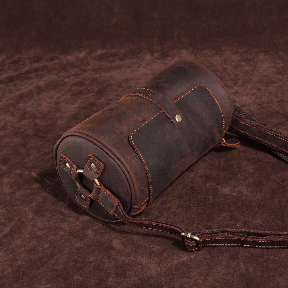 Woosir Retro Cylindrical Small Shoulder Bag Men Women