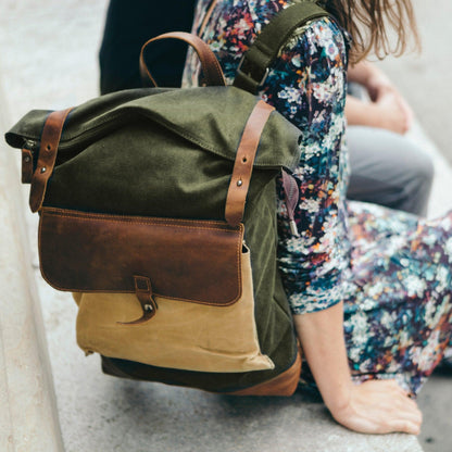 Rolltop Canvas Backpacks