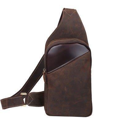 Sling Backpack Crossbody Leather