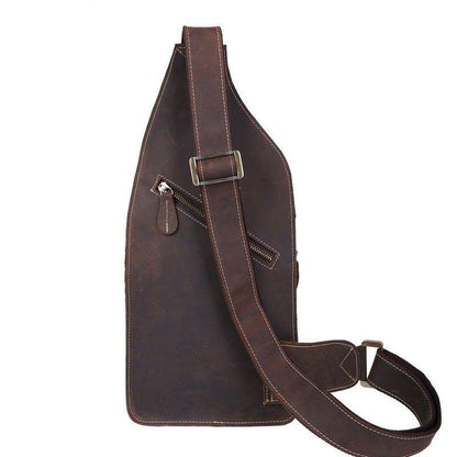 Sling Backpack Crossbody Leather