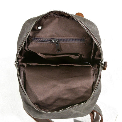 Woosir Sling Backpack Mens Waxed Canvas Crossbody Bag