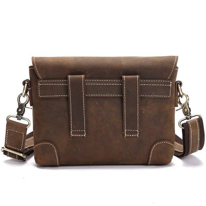 Woosir Small Leather Shoulder Bag Brown