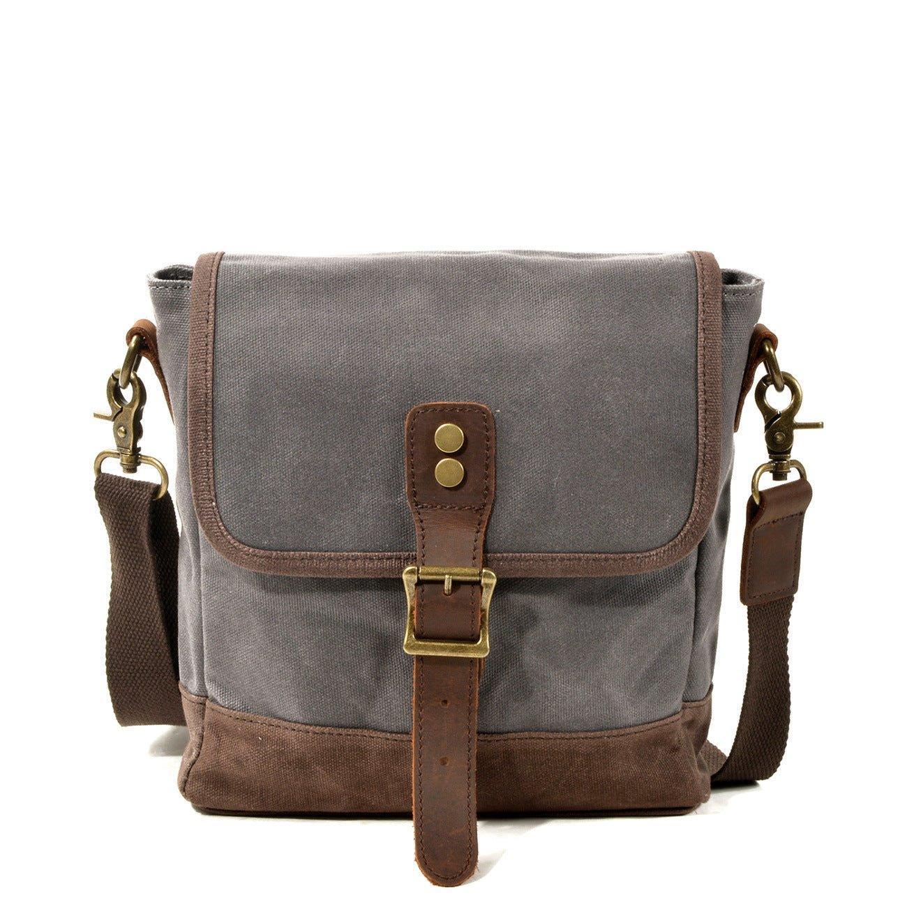 Small Canvas Messenger Bag Crossbody Vintage