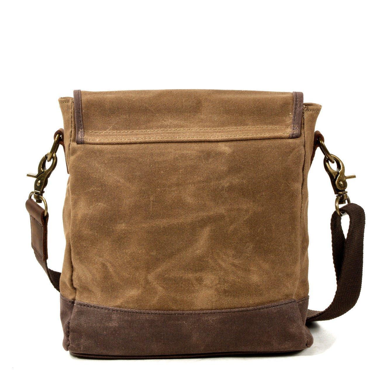 Small Canvas Messenger Bag Crossbody Vintage