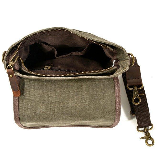 Small Canvas Messenger Bag Crossbody Vintage