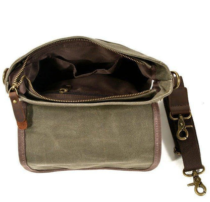 Small Canvas Messenger Bag Crossbody Vintage