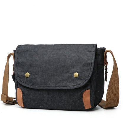 Small Messenger Bag Waxed Canvas Mens