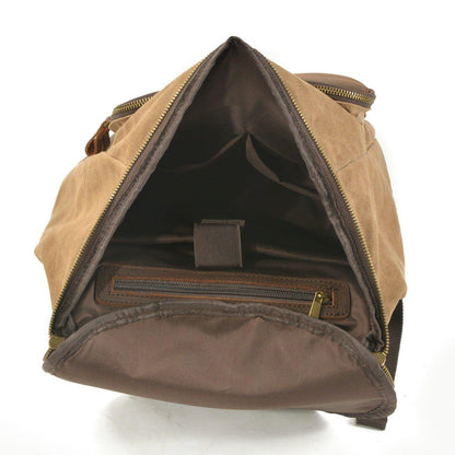 Large Wax Canvas Backpack Vintage Mens