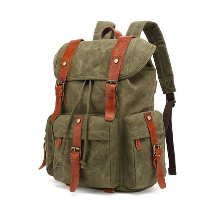 Vintage Wax Canvas Rucksack Backpack