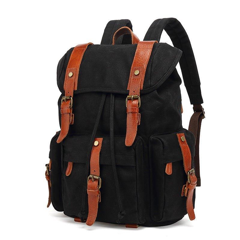 Vintage Wax Canvas Rucksack Backpack