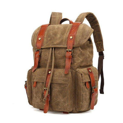 Vintage Wax Canvas Rucksack Backpack