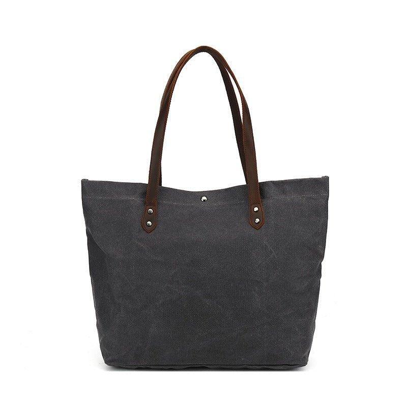 Woosir Vintage Canvas Tote Purse with Pocket