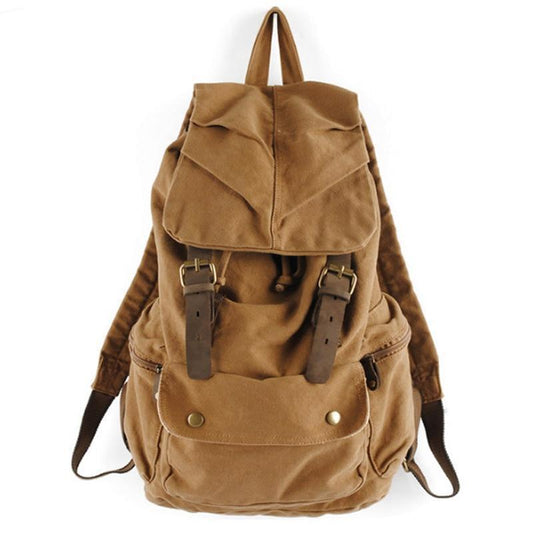 Vintage Cotton Canvas Rucksack Backpack