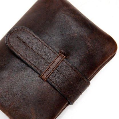 Woosir Vintage Cowhide Brushed Leather Wallet