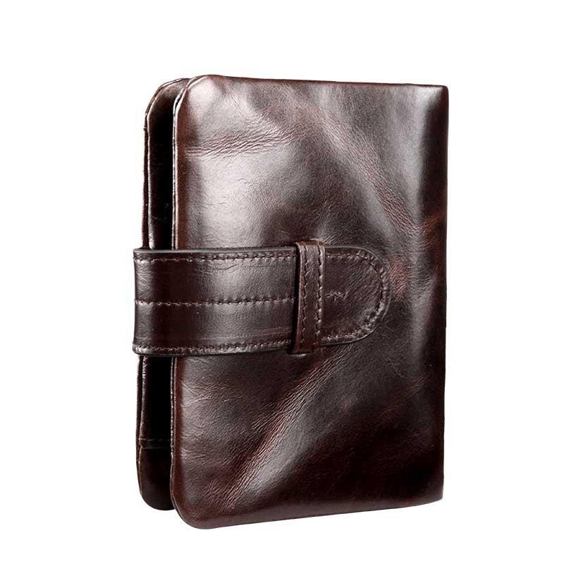 Woosir Vintage Cowhide Brushed Leather Wallet