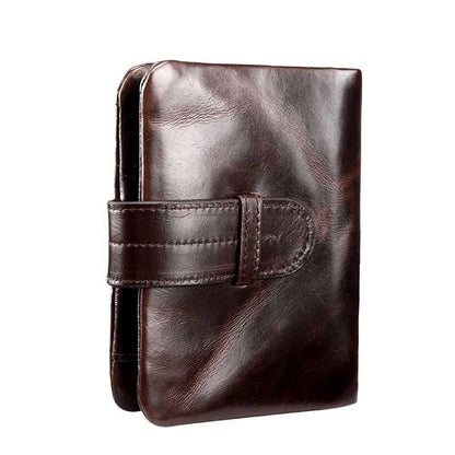 Woosir Vintage Cowhide Brushed Leather Wallet