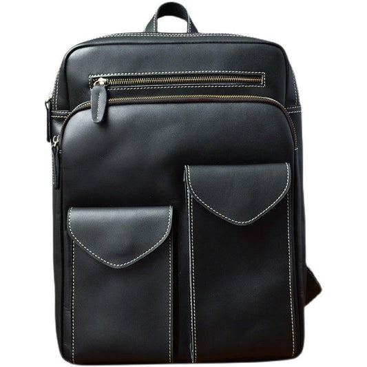 Woosir Vintage Genuine Leather Backpack Fit 14" Laptop