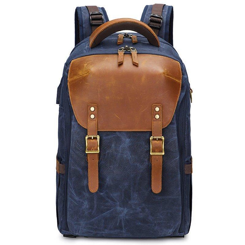 Woosir Vintage Hiking Camera Backpack with Laptop Sleeve