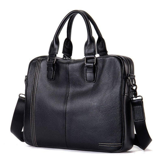 Woosir Vintage Laptop Leather Briefcase for Men
