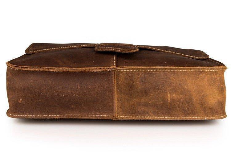 Woosir Vintage Leather Shoulder Bag Mens