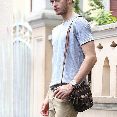 Woosir Vintage Men's Crossbody Shoulder Bag