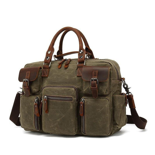 Woosir Vintage Mens Satchel Bags with Laptop Sleeve