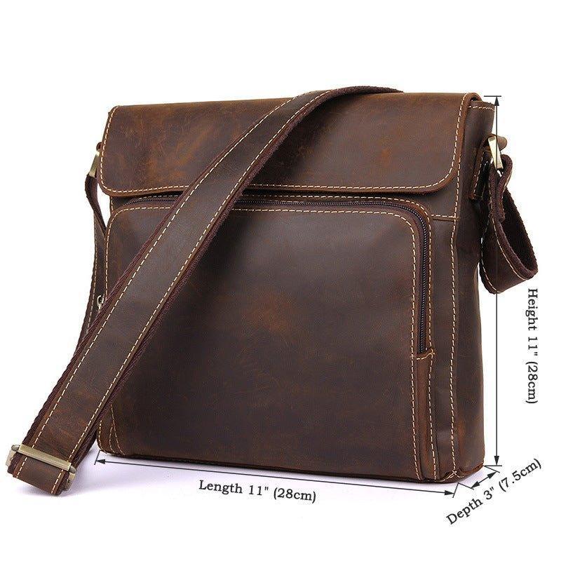 Woosir Vintage Shoulder Bag Designer Mens