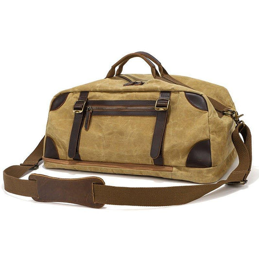 Waxed Canvas Weekender Duffle Bag Backpack