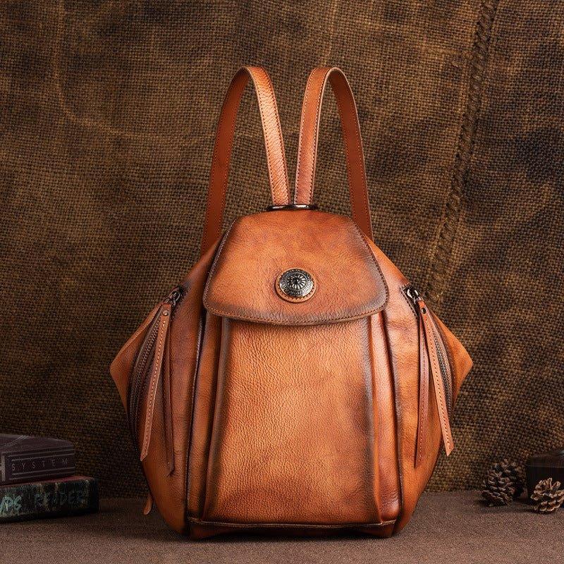 Small Leather Backpack Vintage