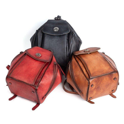 Small Leather Backpack Vintage