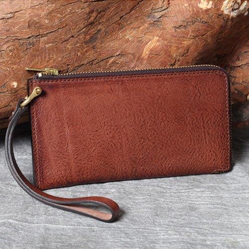 Woosir Wallets for Men Genuine Leather Retro