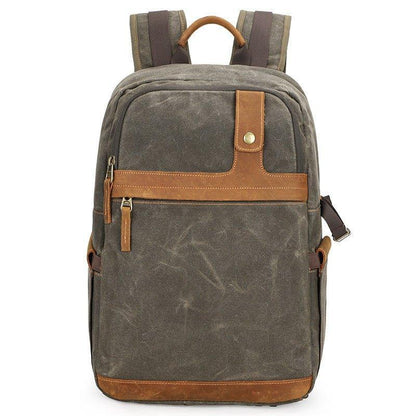 Woosir Waterproof Canvas Backpack with Camera Compartment