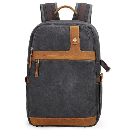 Woosir Waterproof Canvas Backpack with Camera Compartment