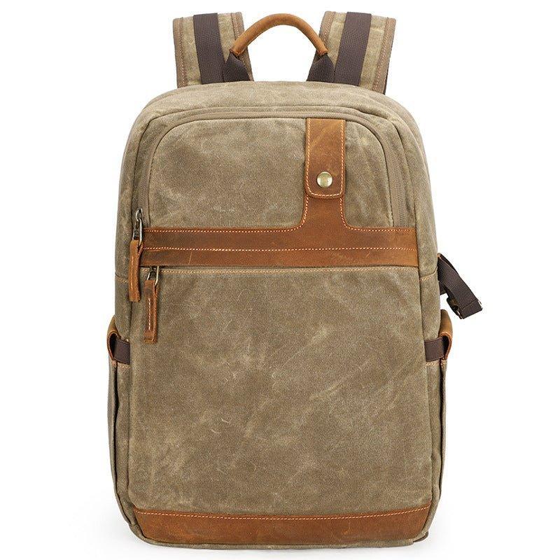 Woosir Waterproof Canvas Backpack with Camera Compartment