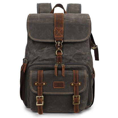 Woosir Waterproof Canvas Photography Men Travel Backpacks