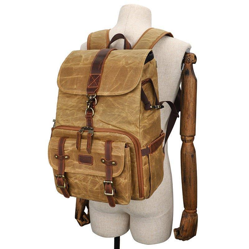 Woosir Waterproof Canvas Photography Men Travel Backpacks