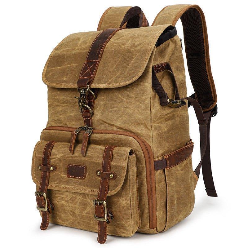 Woosir Waterproof Canvas Photography Men Travel Backpacks