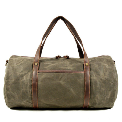 Heavy Duty Waxed Canvas Duffle Bag Carry-on Size