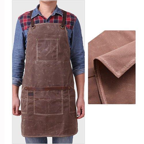 Woosir Waxed Canvas And Leather Apron