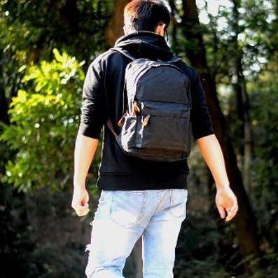Vintage Waxed Canvas Backpack Mens