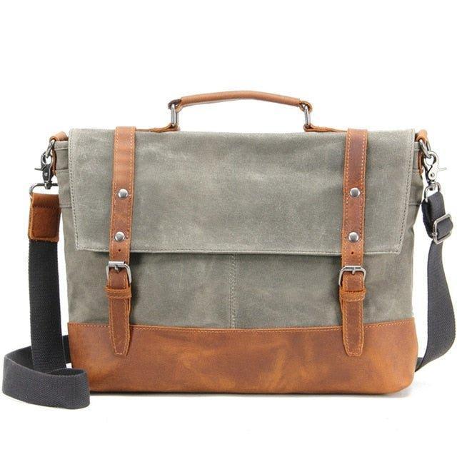 Mens Laptop Messenger Canvas Bag